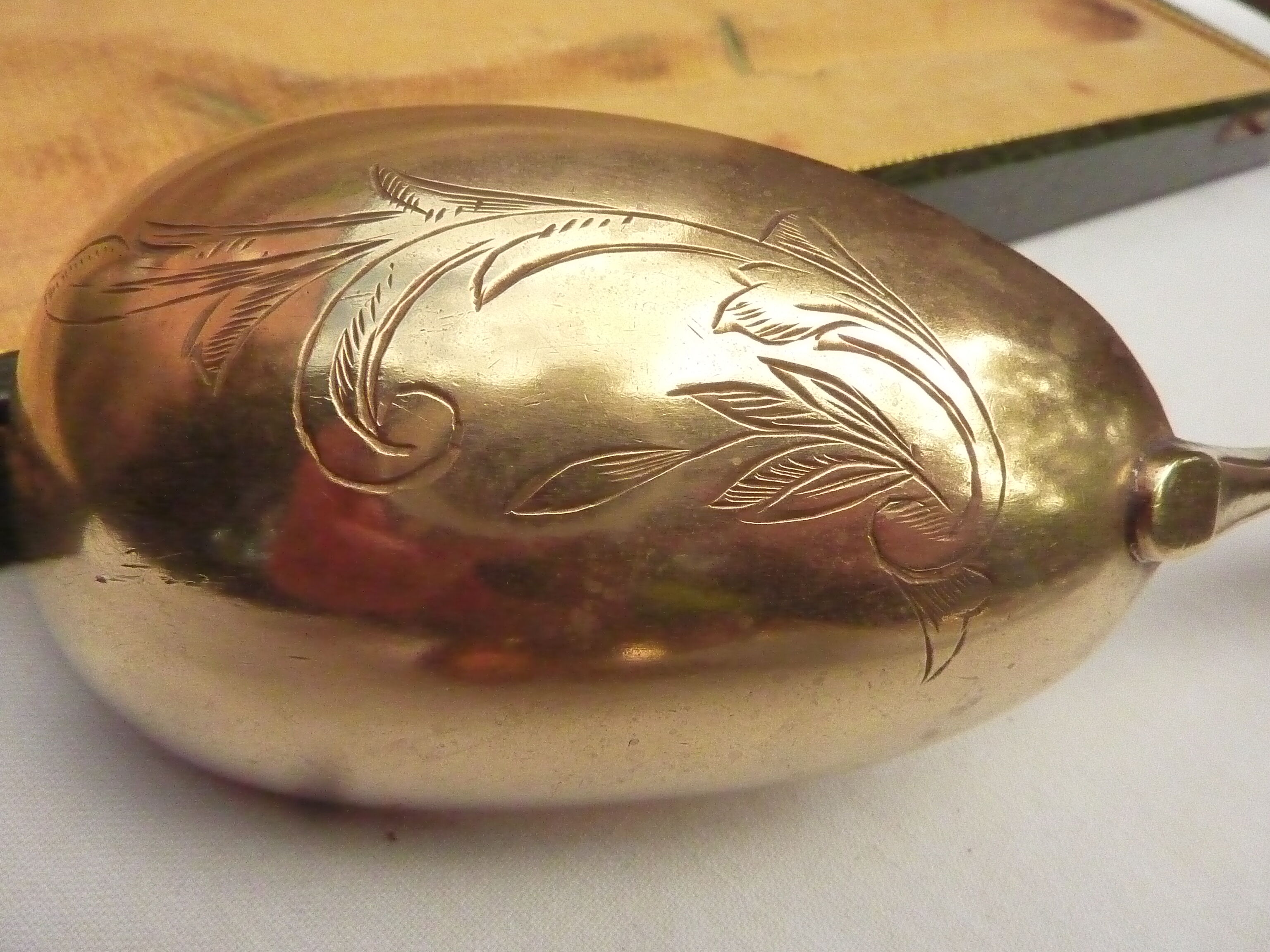Filled silver salad serving cutlery, minerva hallmark