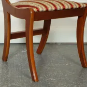 Vintage Yew Wood Dining Chairs, Set of 8