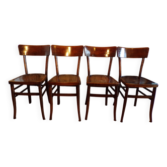 Set of 4 vintage bistro chairs
