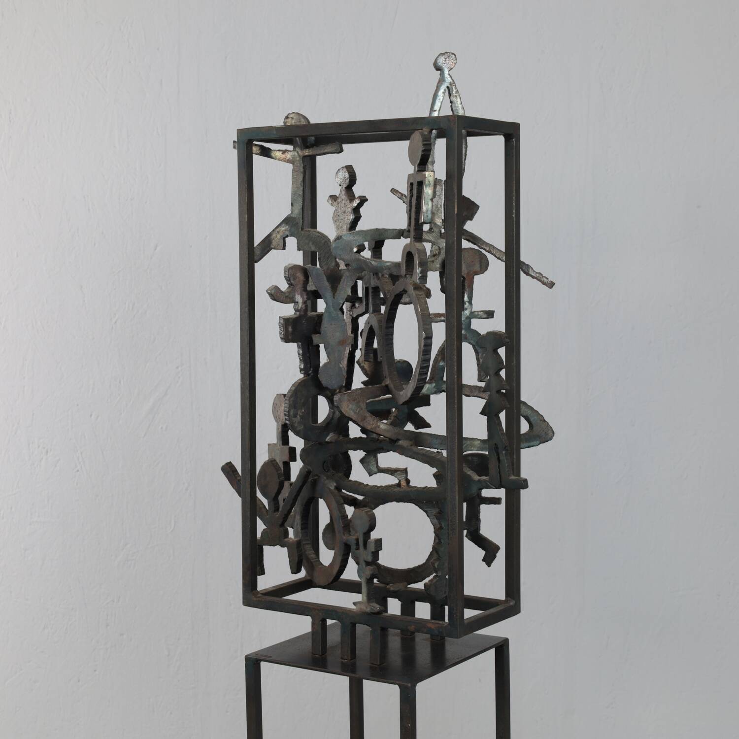 Hand-cut steel sculpture by Ben Oldenhof, Netherlands, 1999