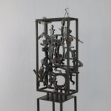 Hand-cut steel sculpture by Ben Oldenhof, Netherlands, 1999