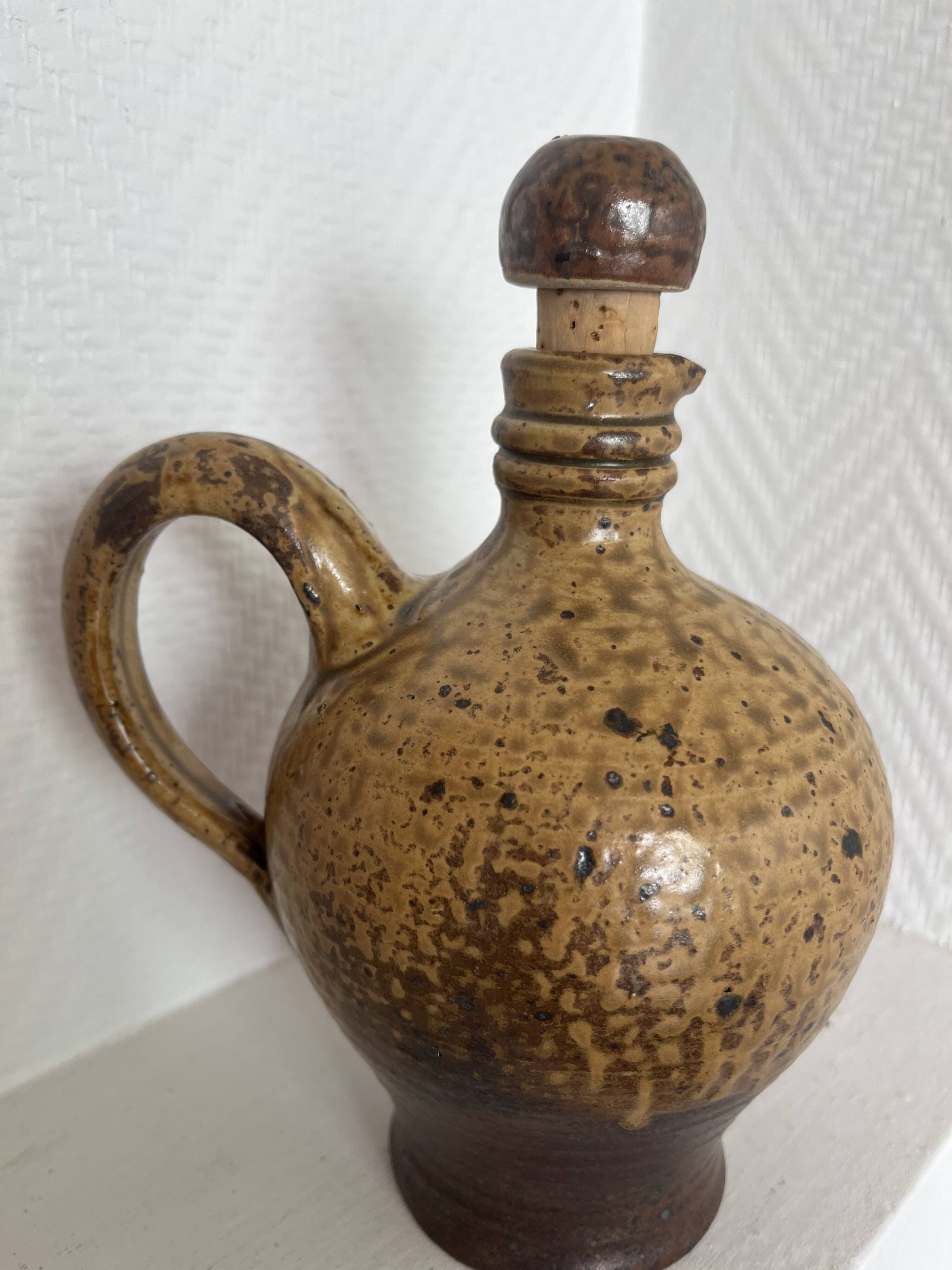 Liquor carafe signed André Bodin La Borne