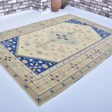 Vintage hand-knotted bohemian rug sku 3521