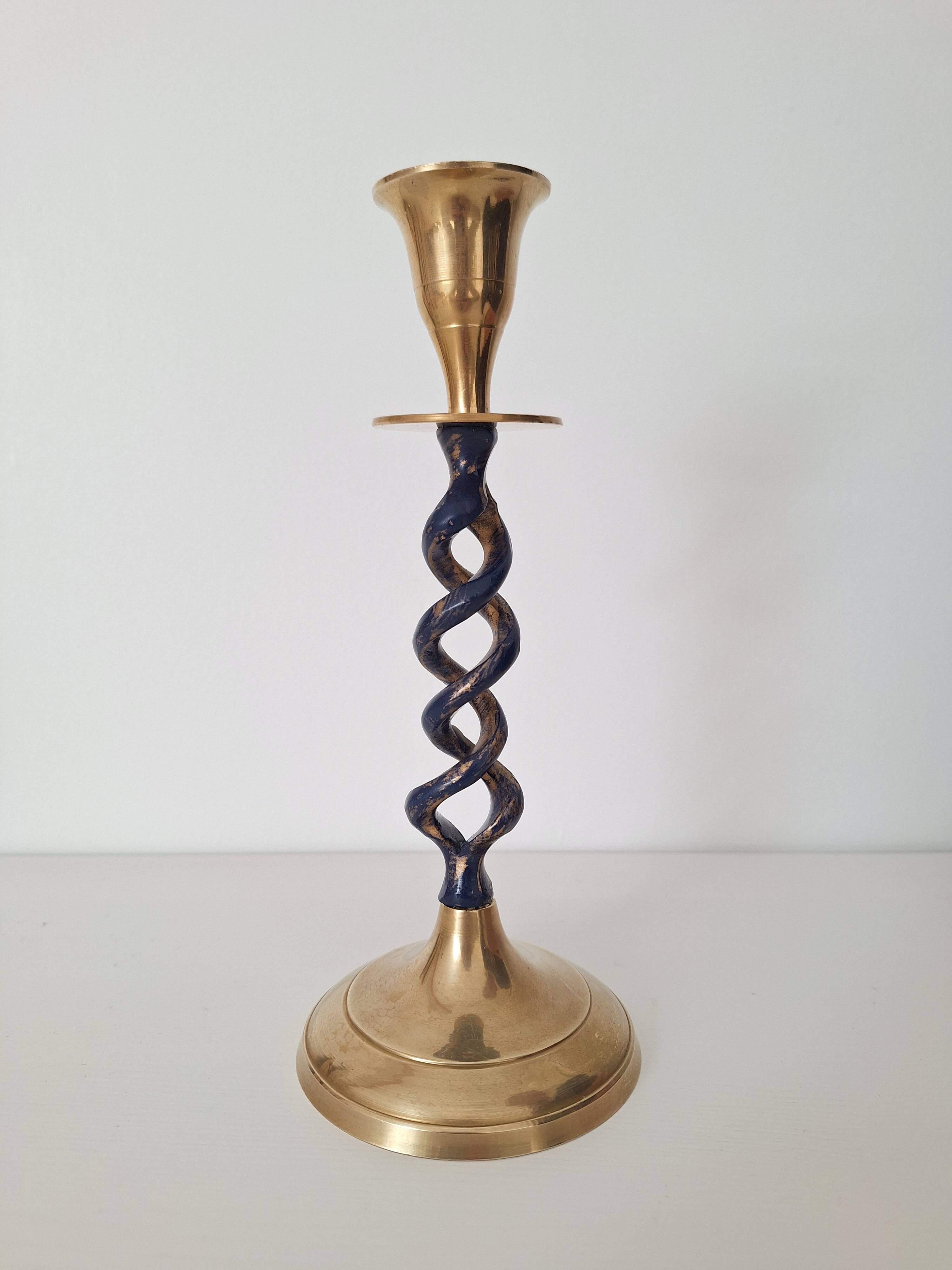 Bougeoir vintage en laiton