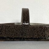 Vintage glazed ceramic pouch tray