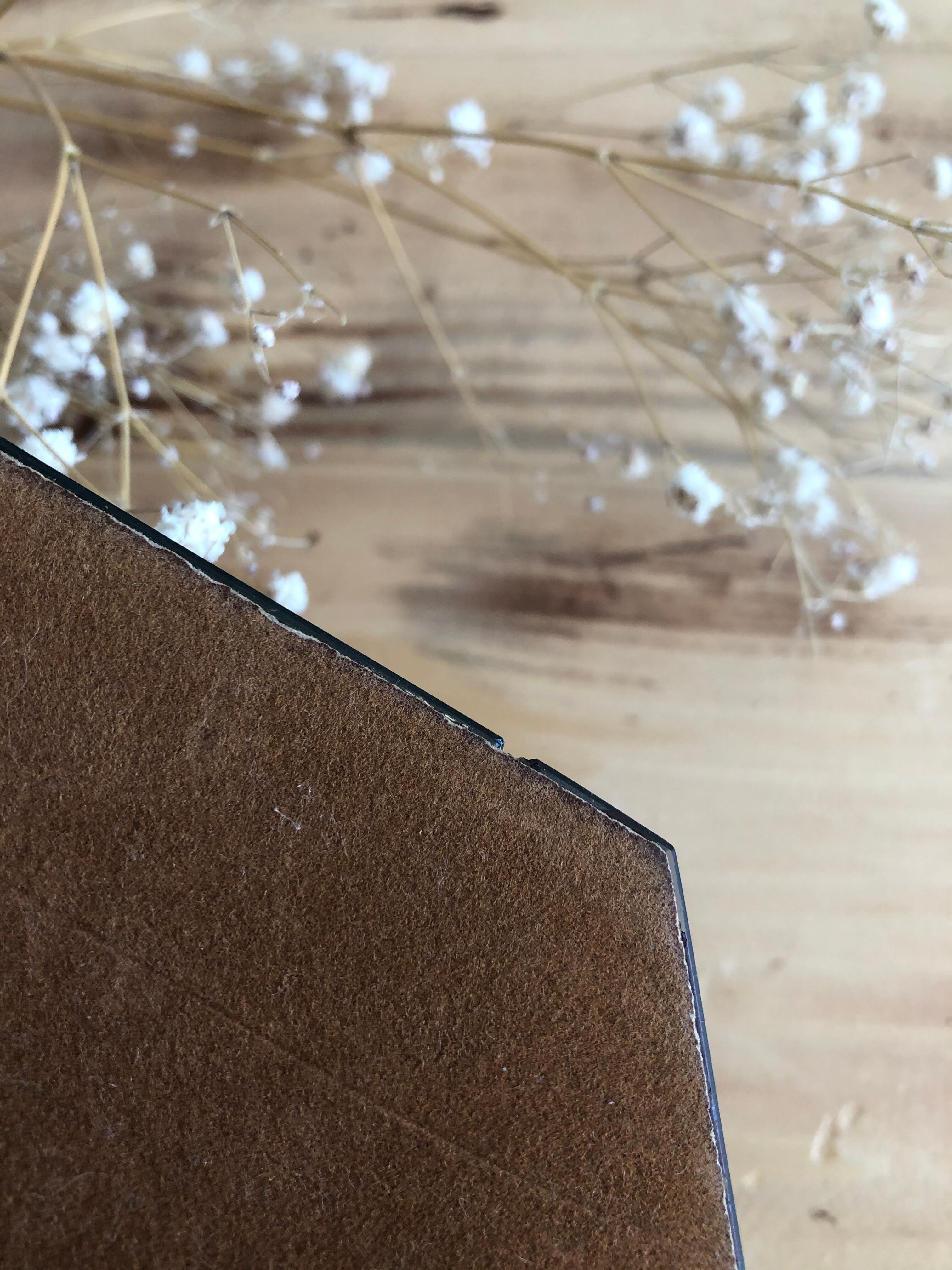 Octagonal bevelled mirror - 31 x 24 cm