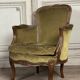 Pair of louis xv style armchairs in carved beech around 1920