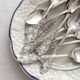 12 small silver-plated metal teaspoons "Cocoa" by Boulenger