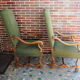 A pair of Louis XIII-style sheep bones armchairs