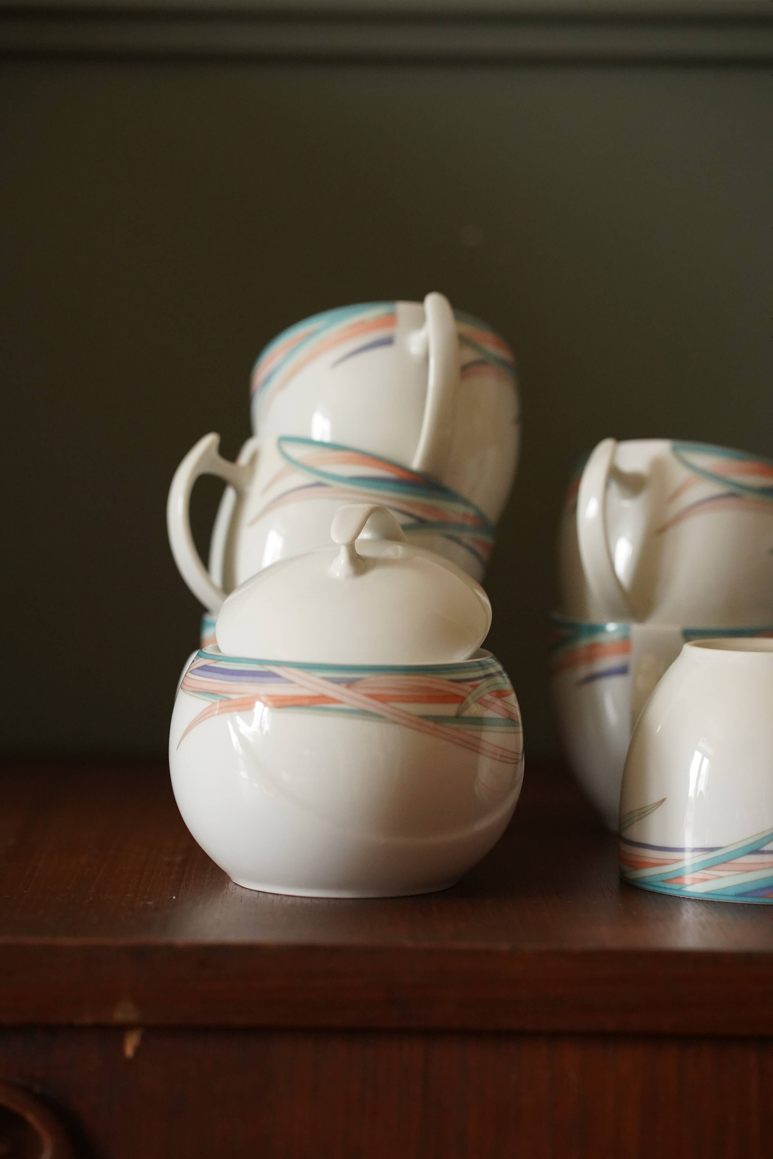 Ensemble 8 tasses et sucrier Bavaria
