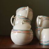 Set 8 cups and sugar bowl Bavaria