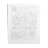 Engraving by Klotz Lenz entitled "sketch" 1972