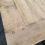 Renovated extendable farmhouse dining table in solid oak, 19th century, 200-300cm.