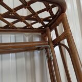 Rattan bamboo bed for one person