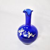 Soliflore bleu émaillé