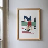 Peinture originale - morning lust - encadré - signé ackeogh
