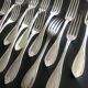 12 table forks - silver metal