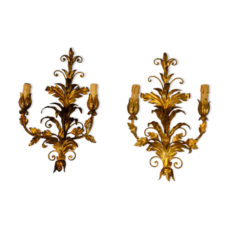 Pair of Florentine wall sconces
