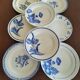 8 French earthenware dinner plates (Gien Sarreguemines Digoin Moulin des Loups Orchies)