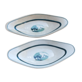Pair of raviers Sarreguemines service Arlette