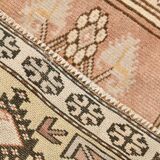 4x7 Cream & Brown Turkish Vintage Rug 120x211Cm SK 22198