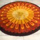 Round carpet desso vintage Annees 70