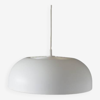 White pendant lamp, Danish design, production: Denmark