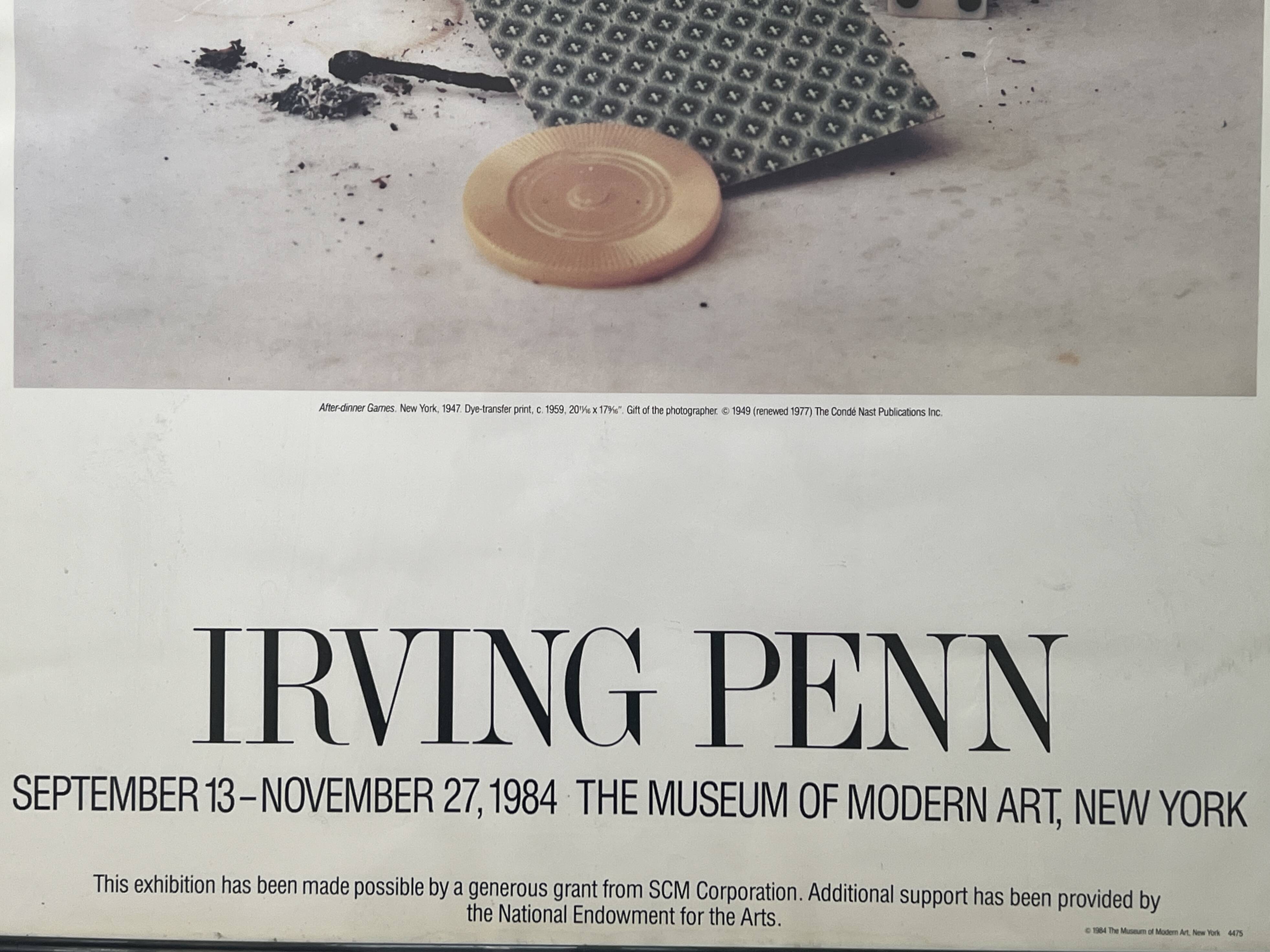 Original and official poster Moma New York, Irving Penn 1984