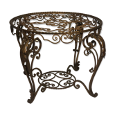 Table basse vintage fer forgé -1940