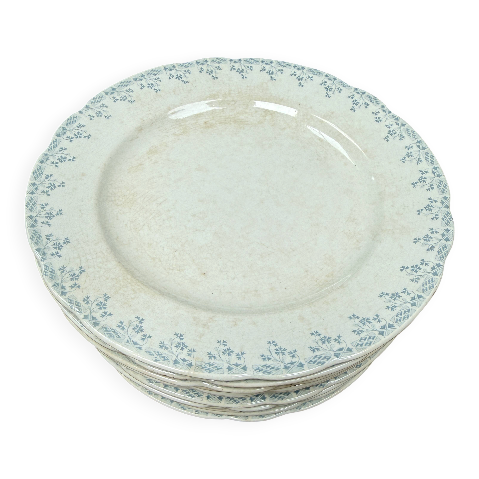 Flat plates ironstone Orchies Cérès
