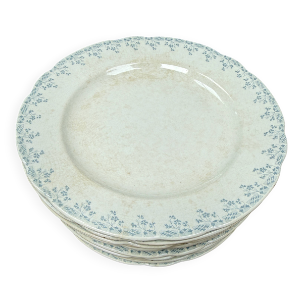 Assiettes plates terre de fer Orchies Cérès