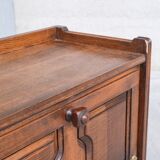 Guillerme et Chambron Oak Mid-Century French Bar Cabinet