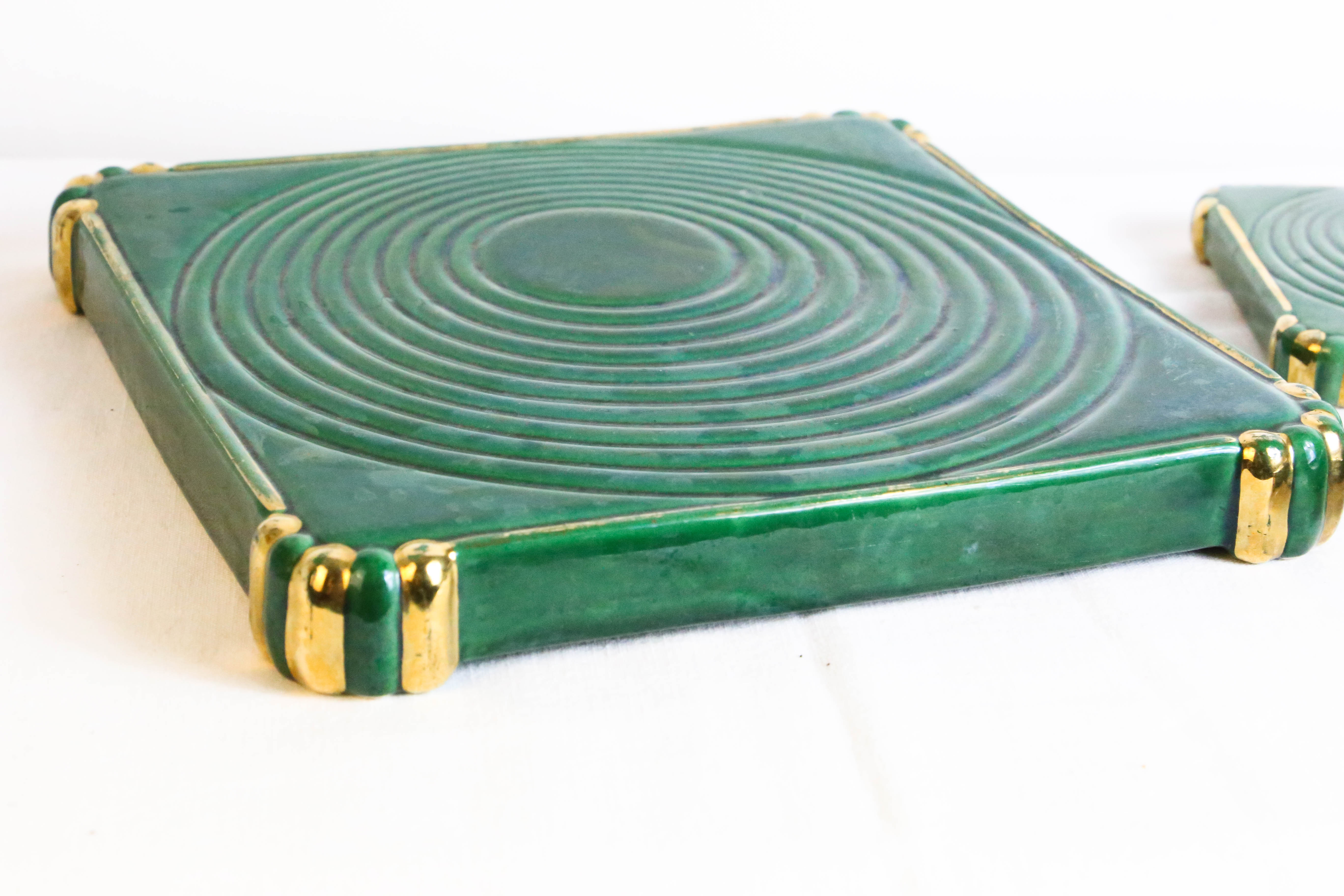 Underside and underside of bottles, art deco, vintage