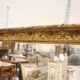 Golden Wood Wall Mirror