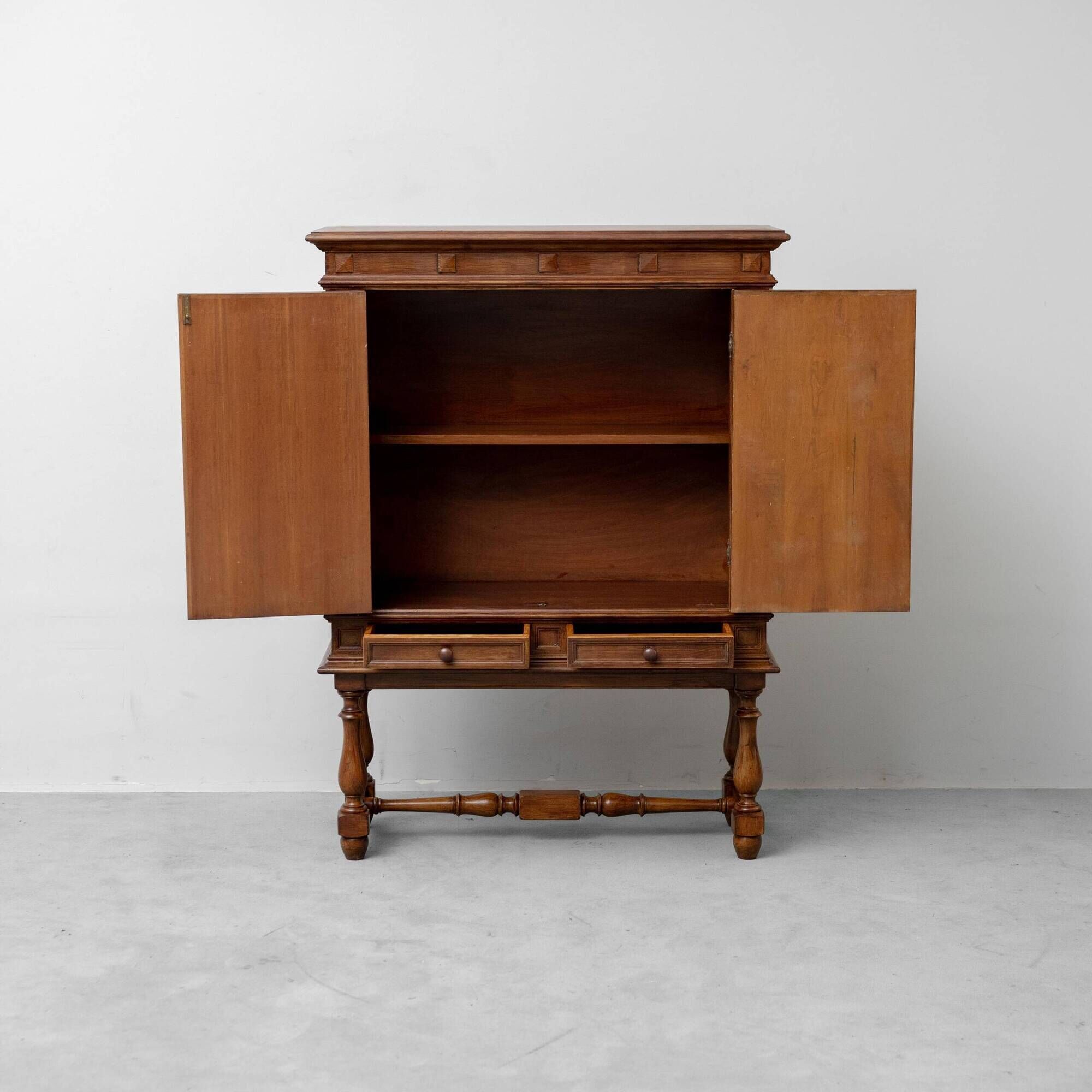 Vintage carved wood sideboard – original period piece