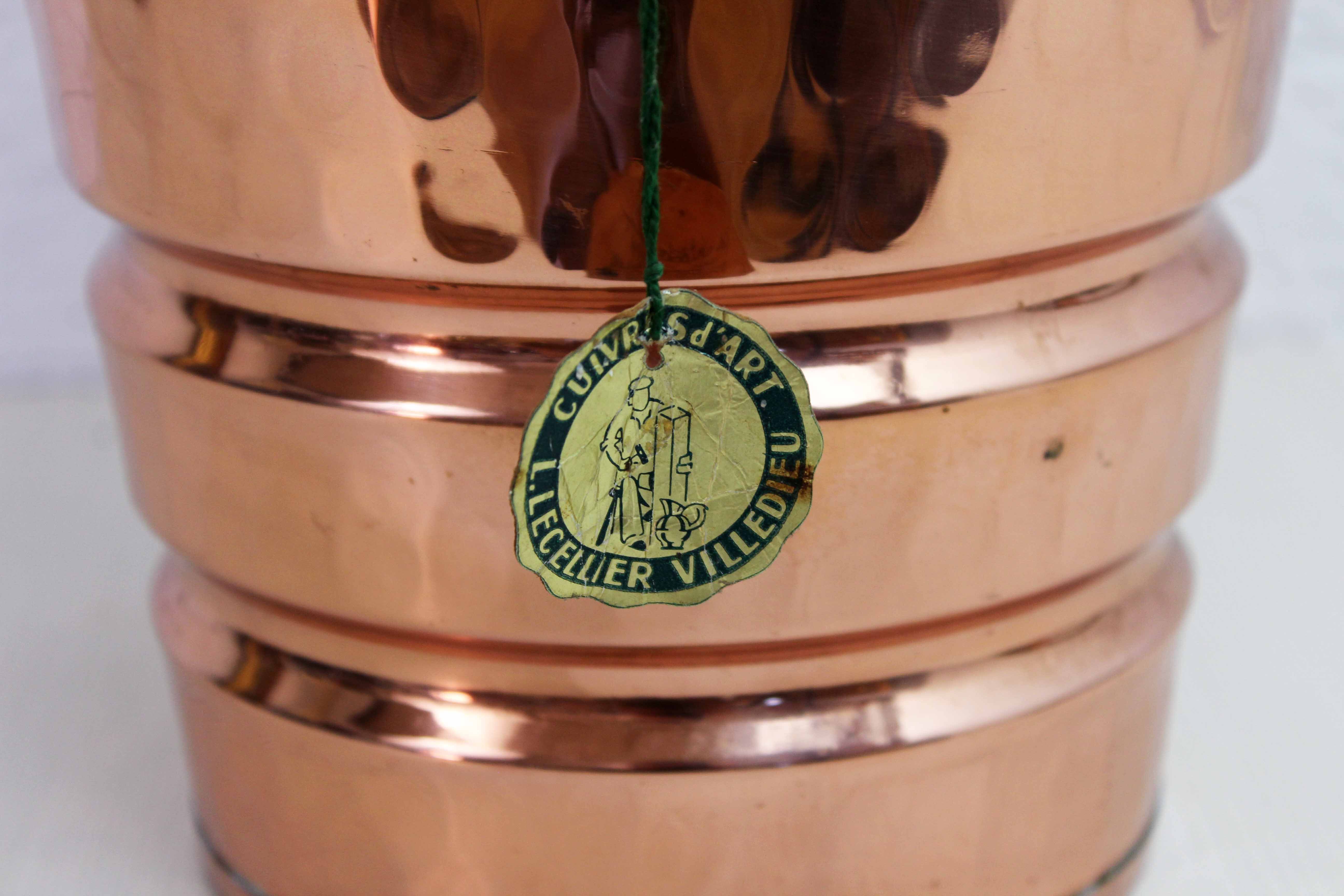 Lecellier copper and brass umbrella door