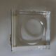 Plexiglas pocket emptier with brass and nickel silver surround, 1975, in the style of Pergay