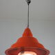 Large orange industrial suspension by Zonca Italy