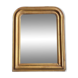 Antique small golden mirror louis philippe