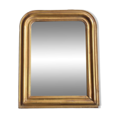 Antique small golden mirror louis philippe
