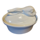 White ceramic rabbit terrine