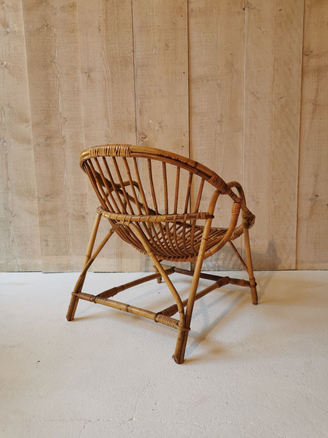 Rattan armchair