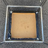 Stool year 70 skaï and chrome metal