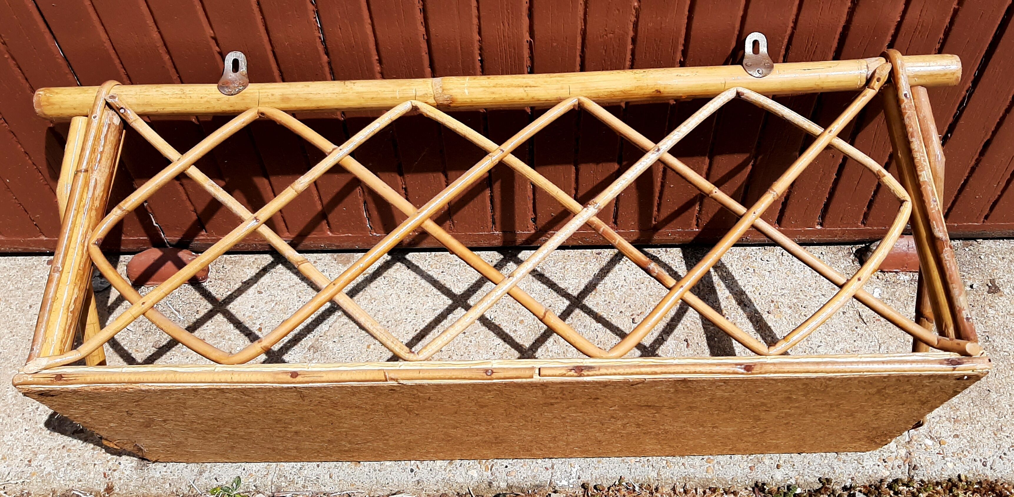 Wall shelf Vintage Bamboo Rattan