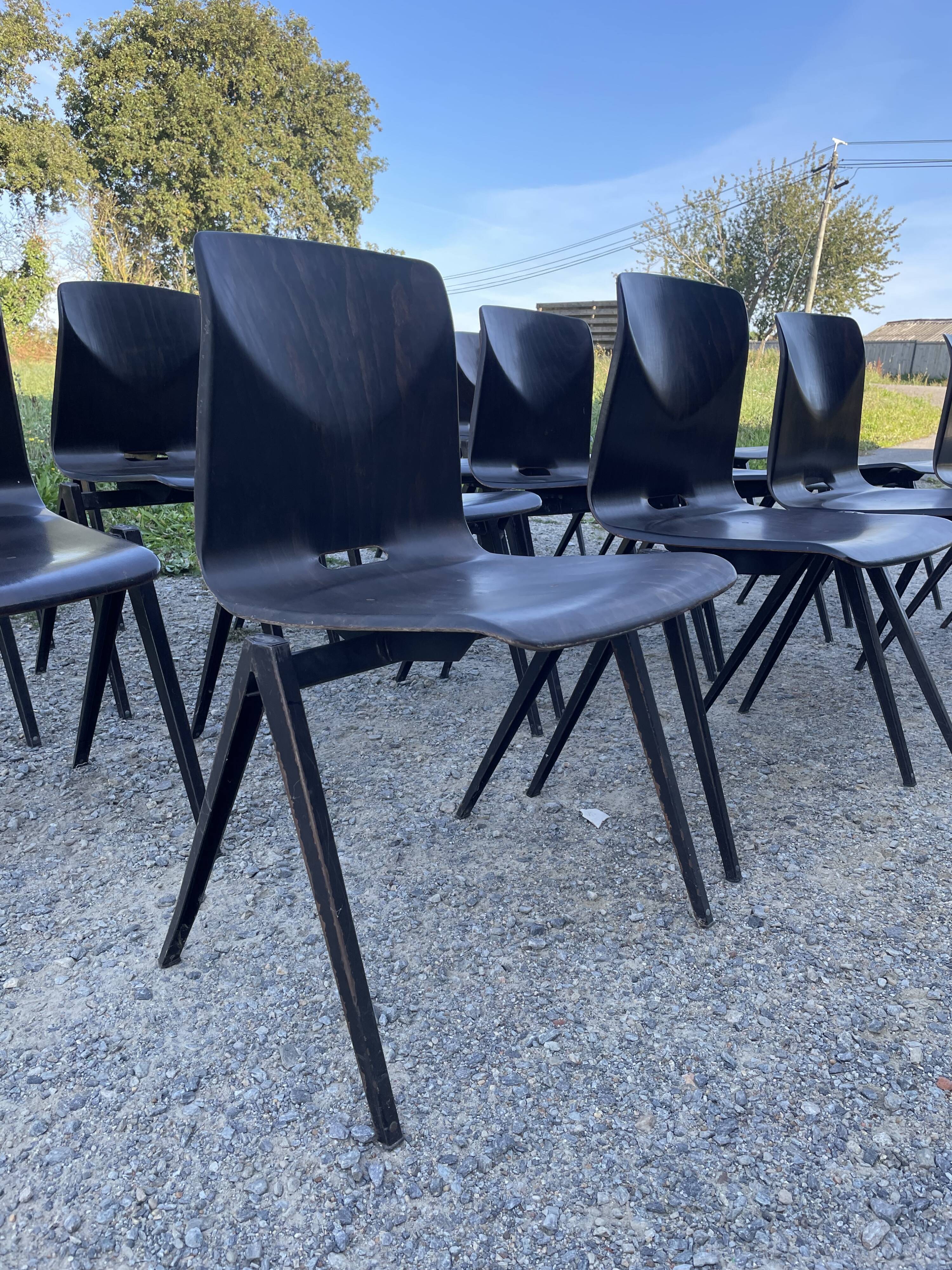 Set of 18 chairs Galvanitas, 60s