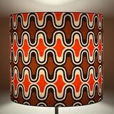 Lampshade novaline h40 d35 fabric 1970