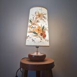 Bohemian country decoration bedside lamp with vintage dried flower lampshade