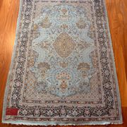 Antique Ghoum carpet from Iran in silk.