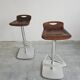 Postmodern pair of bar stools Indecasa by Joan Casas from the 1980s.