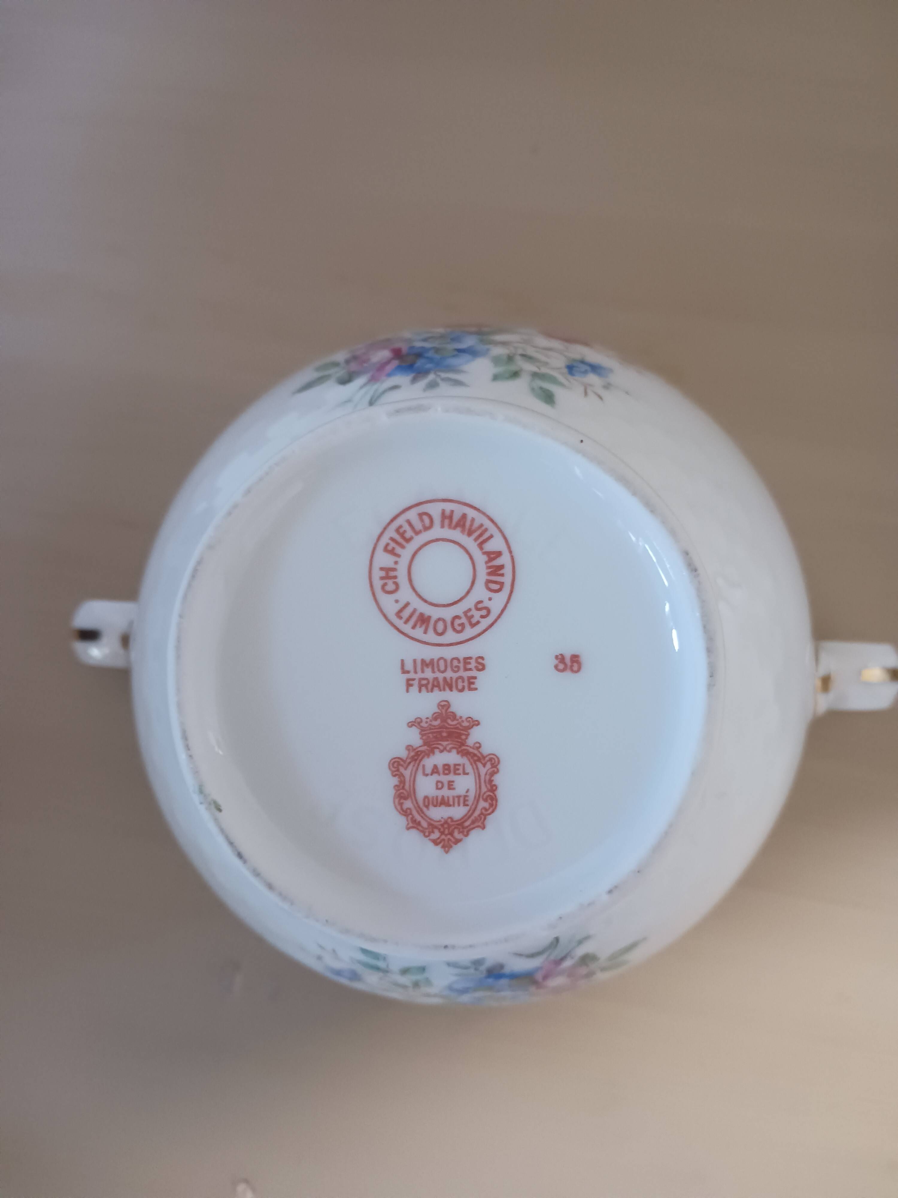 Haviland Limoges porcelain sugar bowl